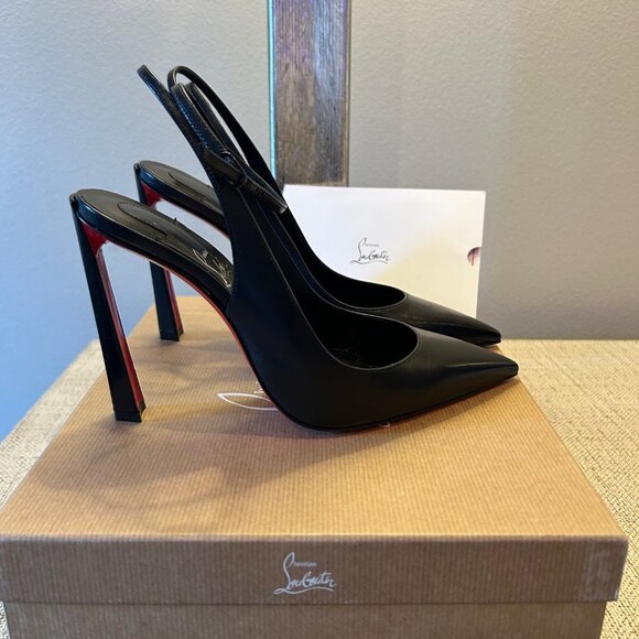Christian Louboutin Condora Strap 100 Leather Stiletto - Picture 1 of 7